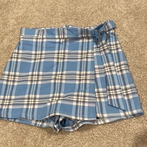 Alterd state blue and white plaid skort. super comfy and fully functional zipper